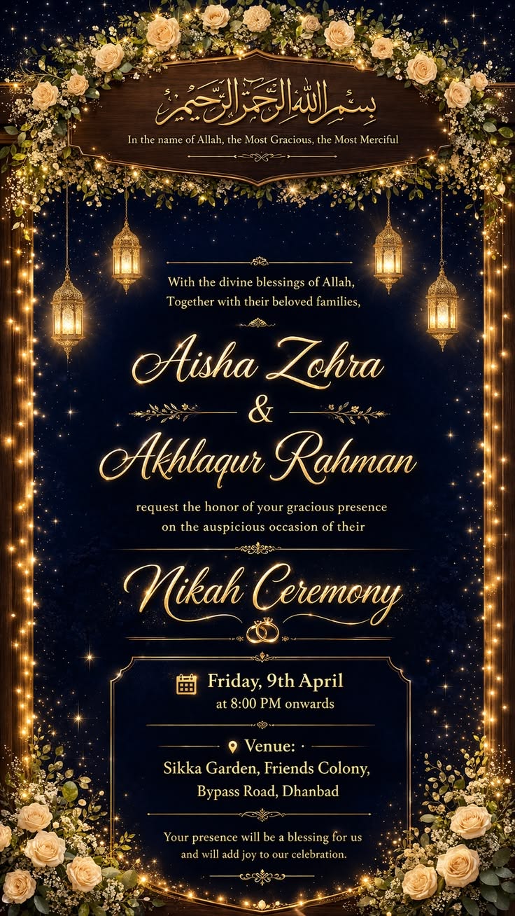 Elegant Wedding Invitation Design