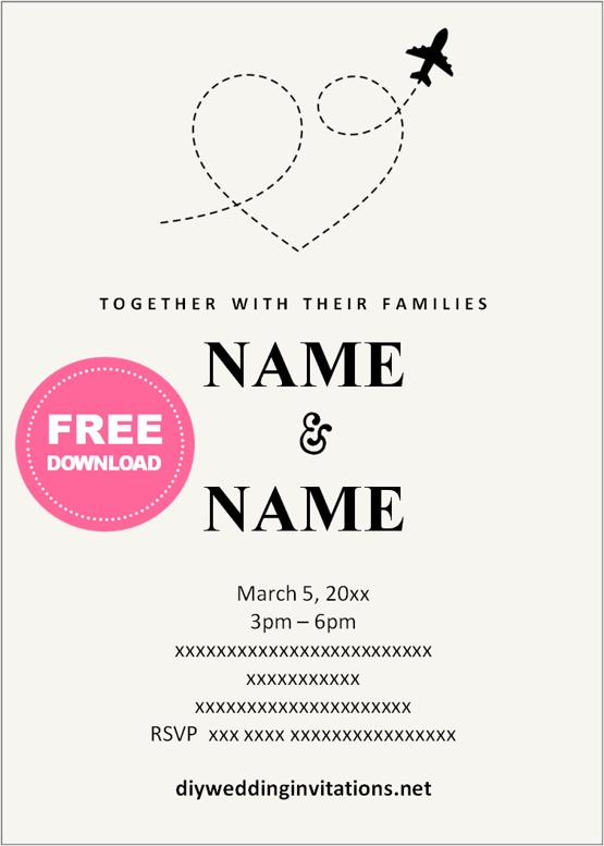 free wedding invitation templates